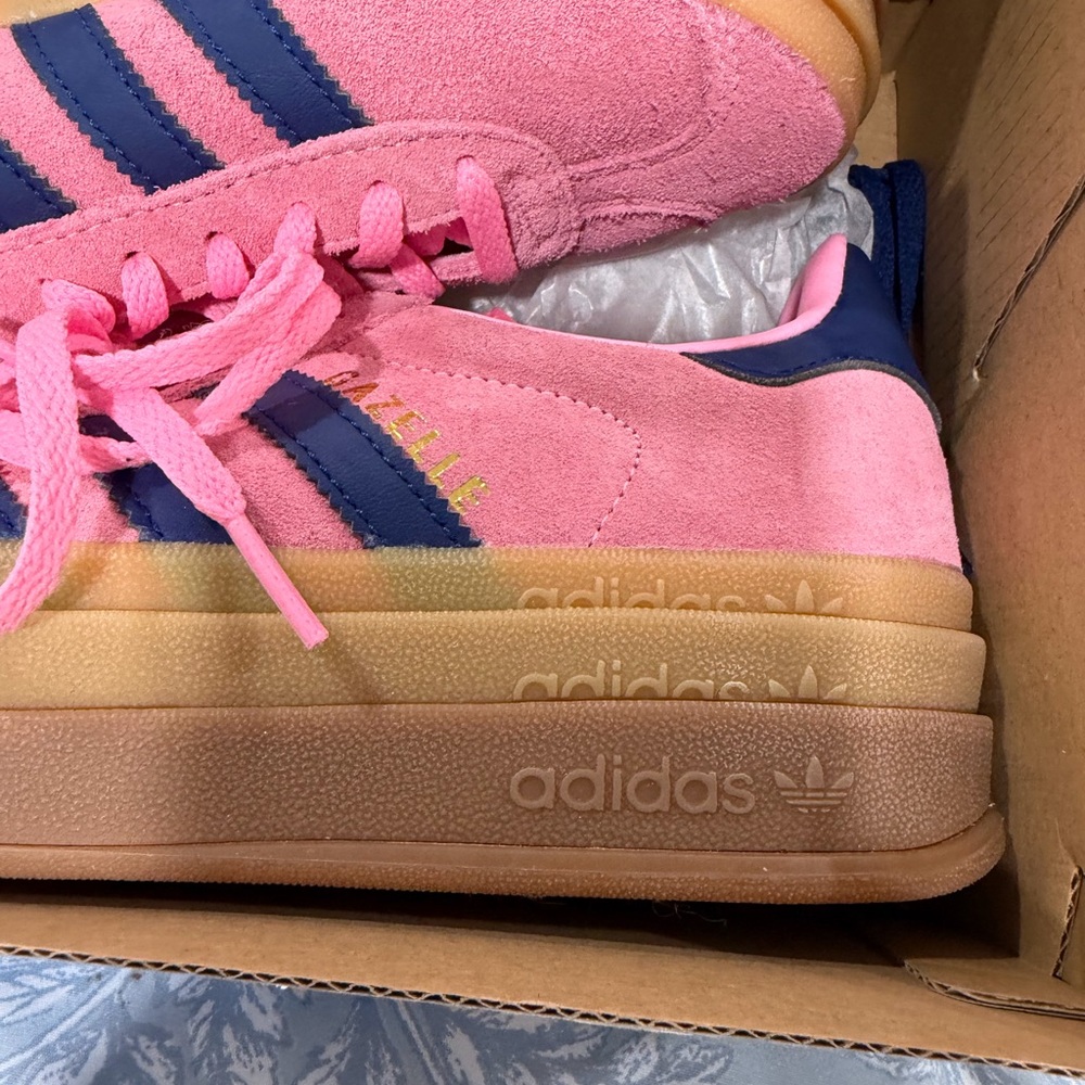 Adidas Pink and Navy Athletic Shoes - Picture 6 of 6